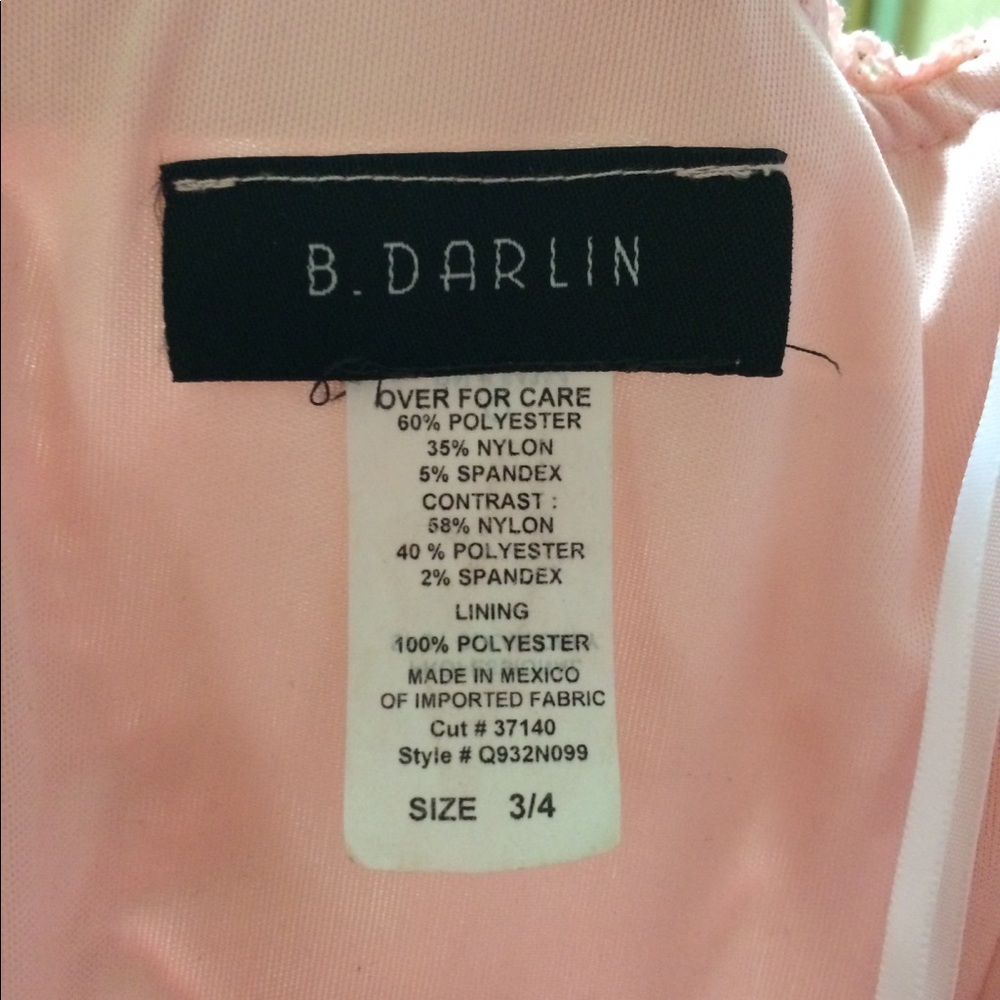 High low soft pink prom dress